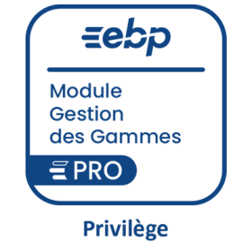 EBP Modules Gammes pour Gestion Commerciale PRO 2024