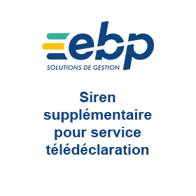 EBP Siren supplémentaire pour EBP Service télédéclaration